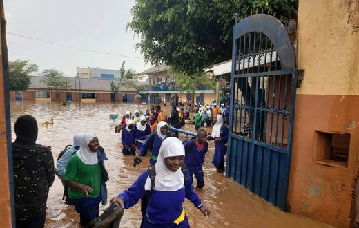 One of the schools in Nateete were was flooded