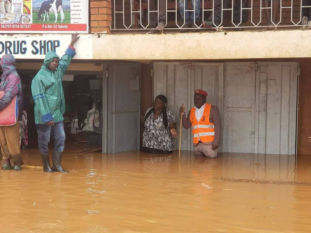 Residents stranded in the floods
