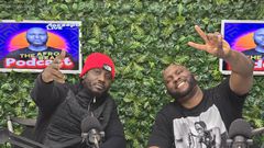 Adesope Olajide with Bebe Cool in London recently