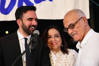Zohran with his parents Mira and Mahmood Mamdani