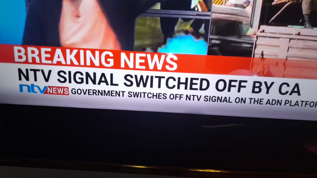 Several Kenyan media stations were ordered off air by the country's Communications Authority
