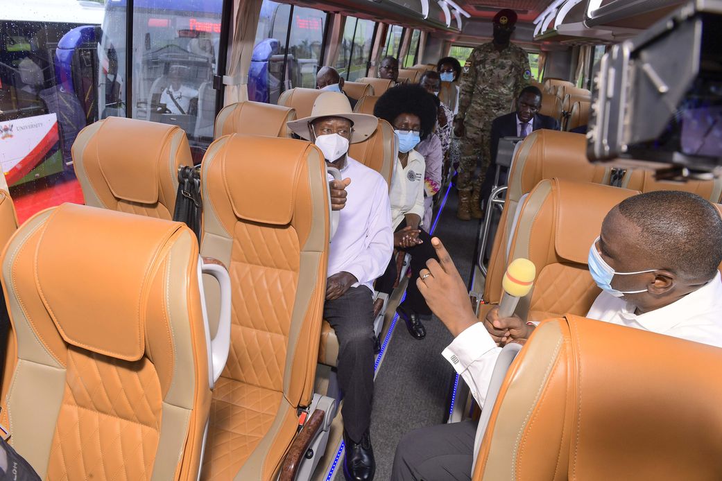 President Yoweri Museveni at Kiira Motors