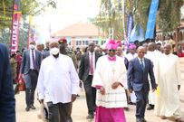 Museveni was was the chief celebrant at an event to mark 100 years of St Mary’s Cathedral Rubaga. 