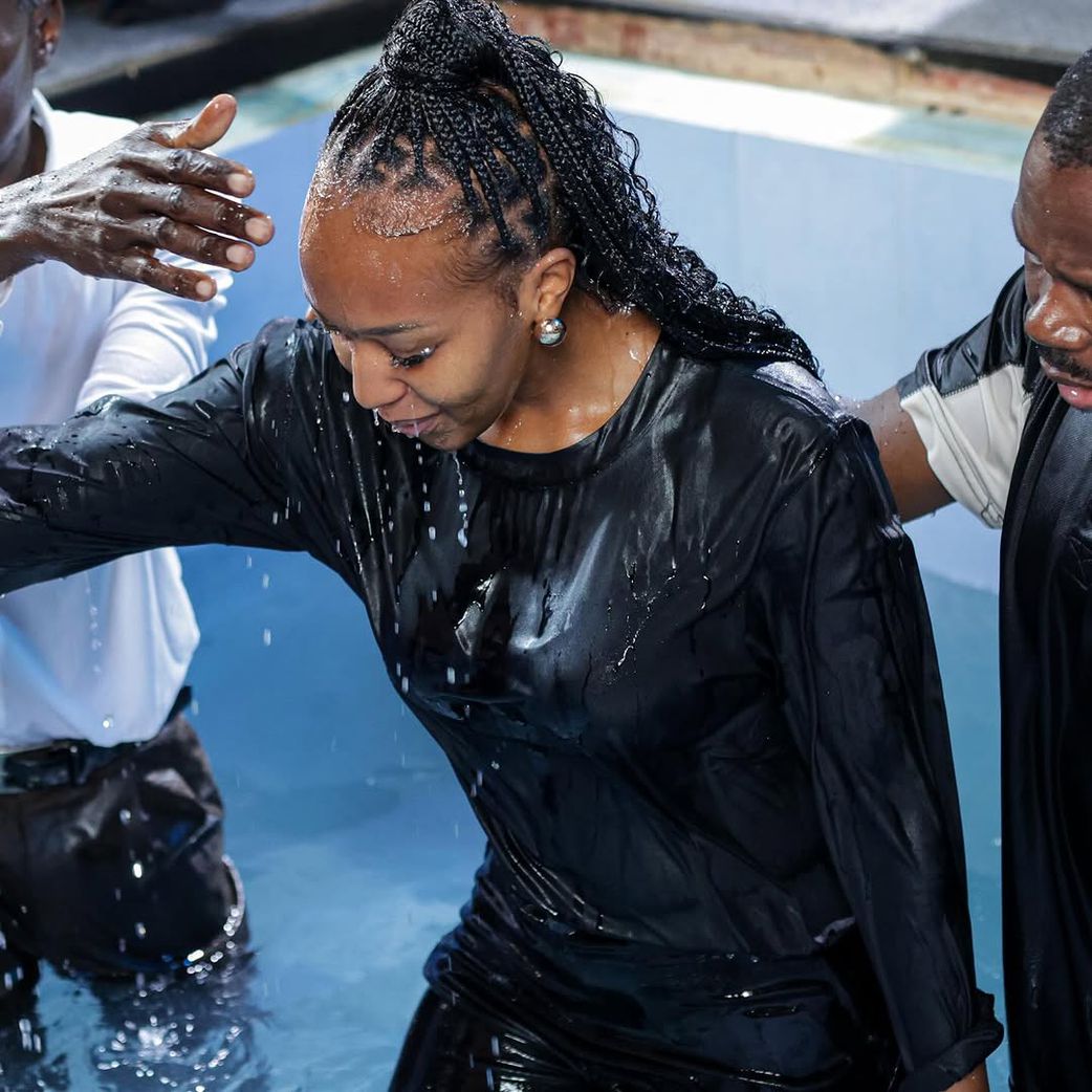 PHOTOS: DJ Alisha overjoyed as she publicly declares faith through baptism