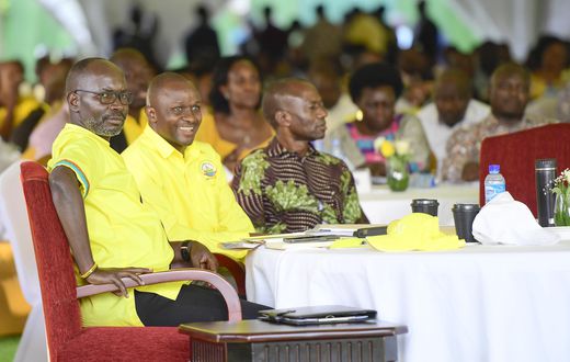 NRM MPs during their caucus last week