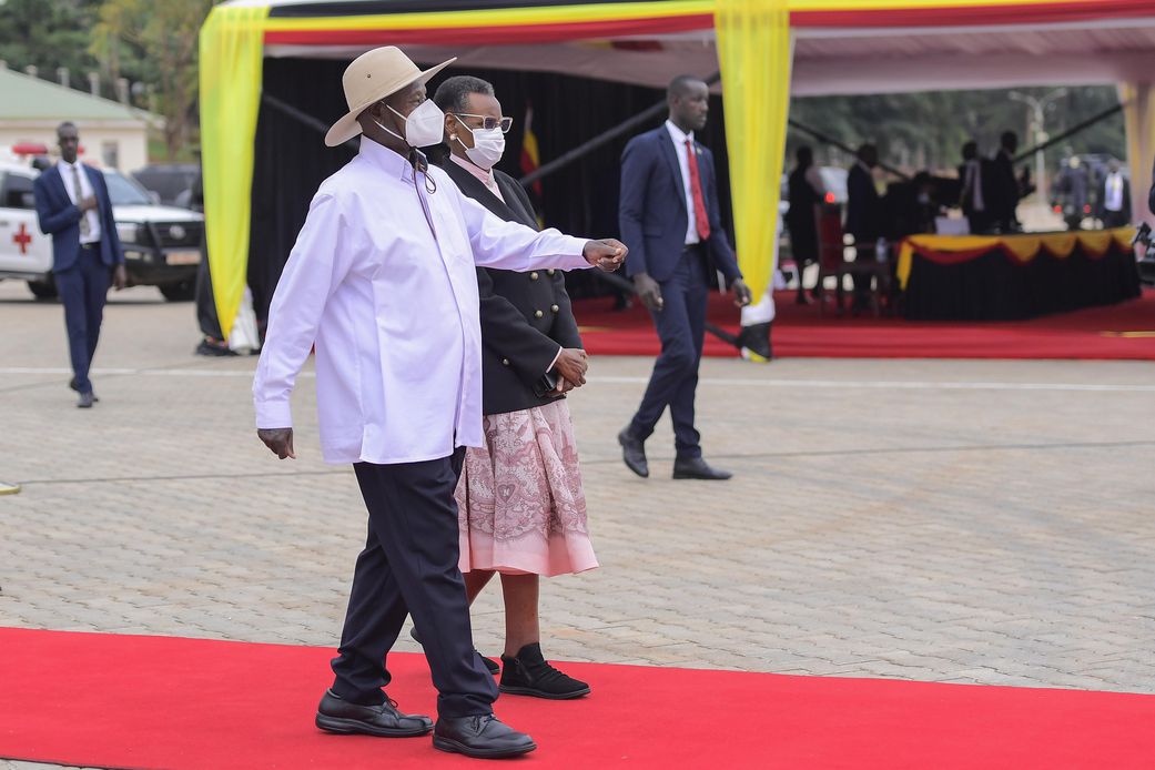 President Yoweri Museveni and his wife Janet