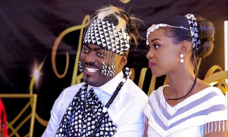 Fred Mukasa Mbidde and his wife Nayebale