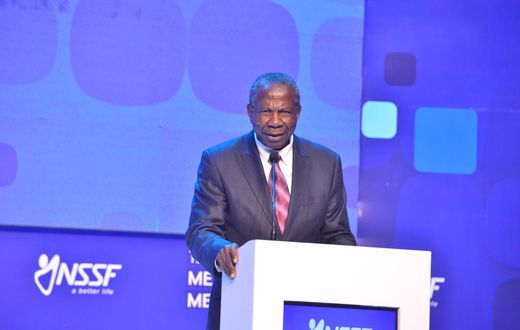 Finance Minister Matia Kasaija at the NSSF AMM 2024