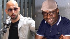 Andrew Tate and Simon Kaggwa Njala