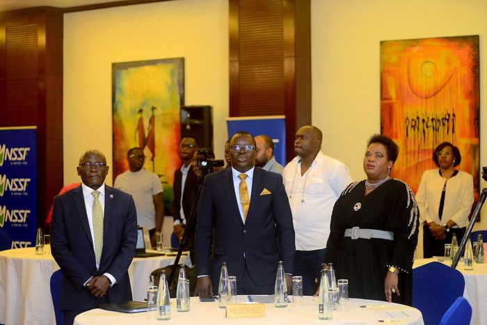 Minister Amongi unveiled the new NSSF board