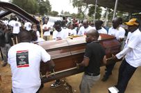 The body of Rebecca Cheptegei on arrival from Kenya