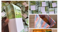 The fake money intercepted by URA