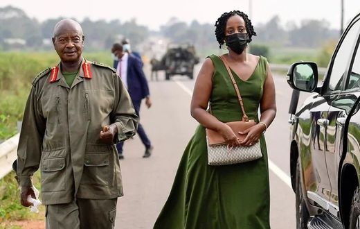 President Yoweri Museveni and First Daughter Natasha Karugire
