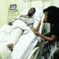 Barbie Itungo Kyagulanyi and her husband in hospital