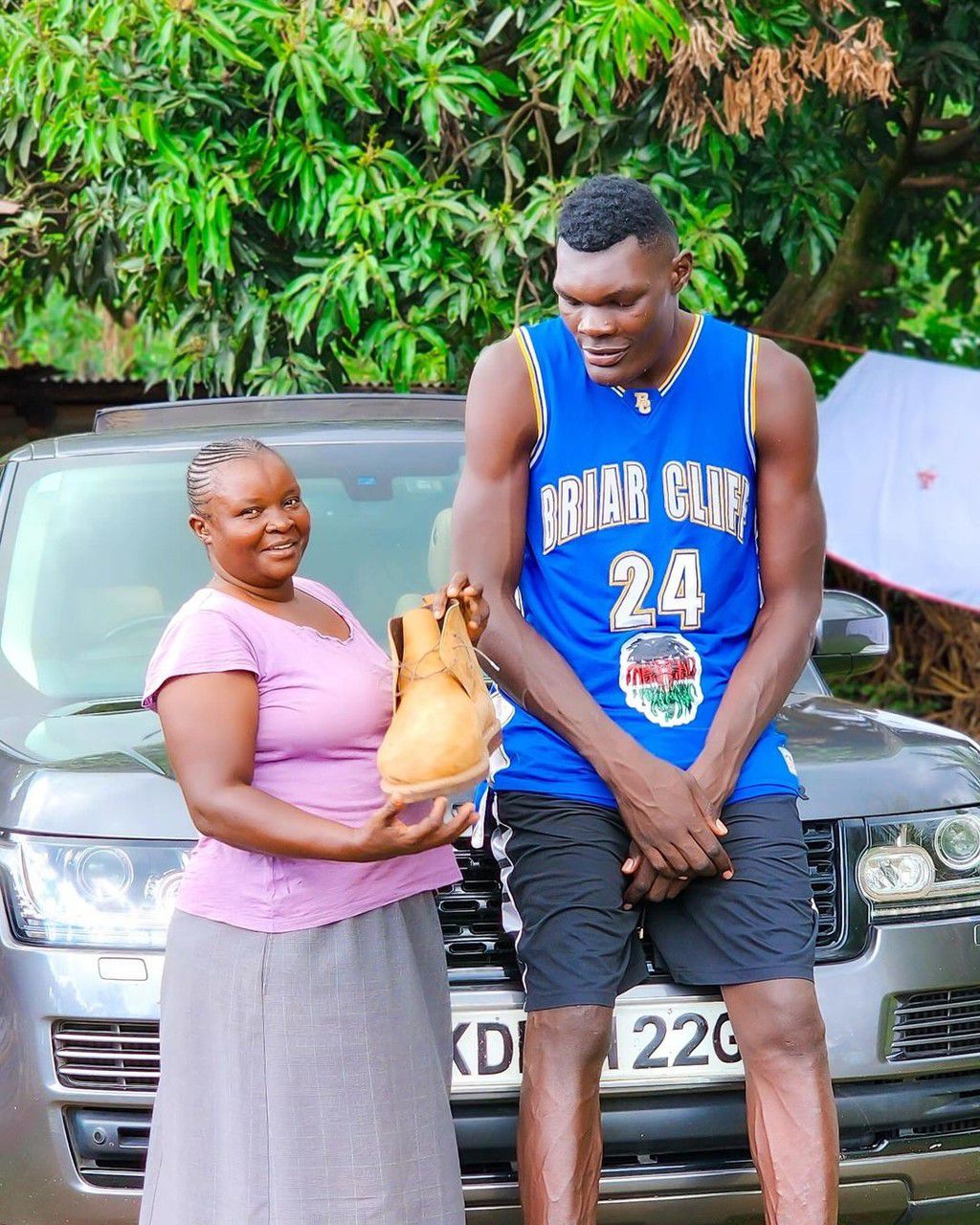 Bradley Marongo unites with his mum in Vihiga county on September 21