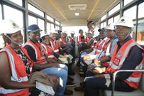 EfD-Mak Team and Inclusive Green Economy (IGE) Fellows aboard one of the electric buses