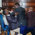 A fist fight broke out among Councillors at City Hall on Tuesday (Nbs photos)
