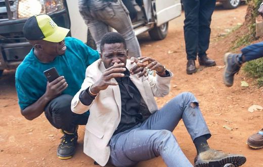 Bobi Wine was injured in Bulindo