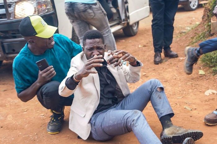 Bobi Wine was injured in Bulindo