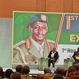 Chief of Defence Forces (CDF), Gen Muhoozi Kainerugaba, speaking at the event