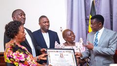 Charles Peter Mayiga met with the family of the late Tamale Mirundi