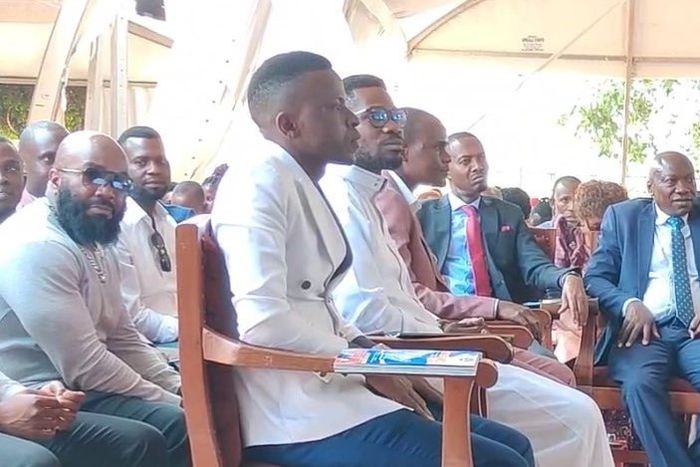 Bobi Wine attended the church service in Najjanankumbi on Saturday
