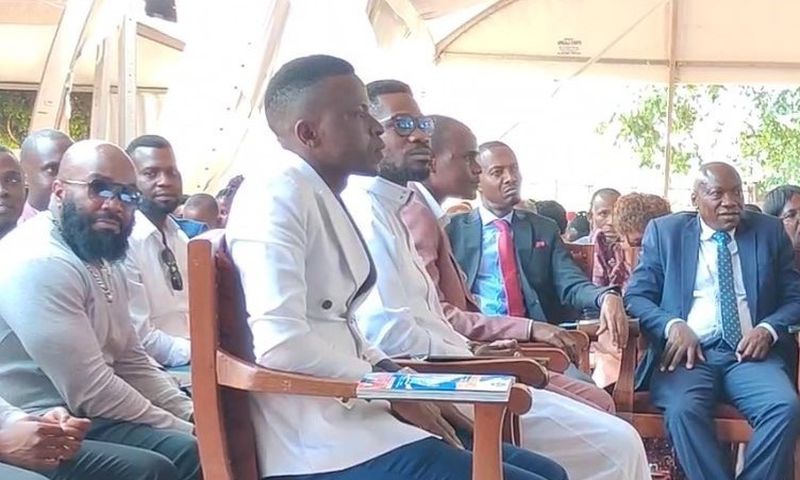 Bobi Wine attended the church service in Najjanankumbi on Saturday