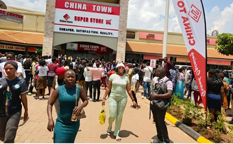 Newly opened China Town supermarket in Uganda
