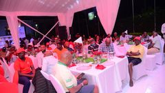 The players during the dinner