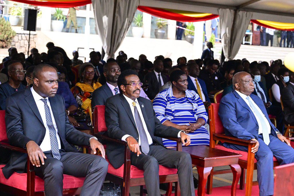Lawmakers at parliament during a session to pay tribute to Minister Mateke