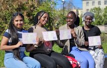 Female participants undergo initial training in their chosen programme track