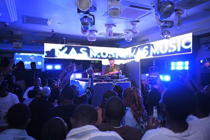 Revellers cheer on as Mas Musiq does his thing