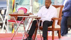 President Yoweri Museveni addressing Police and ODDP officials on Kibuli