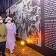 President Yoweri Museveni touring the musium last on his birthday