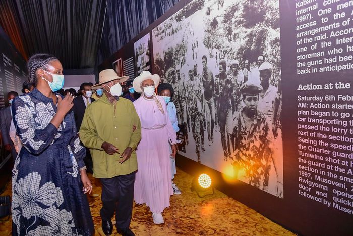 President Yoweri Museveni touring the musium last on his birthday