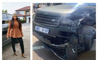Zari shared images of her damaged Range Rover