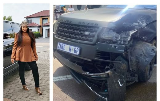 Zari shared images of her damaged Range Rover