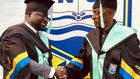Retired Brigadier General Emmanuel Rwashande graduated at Nkumba University.