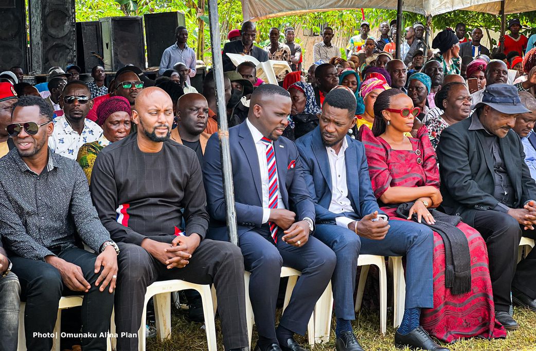 NUP leaders at the funeral service