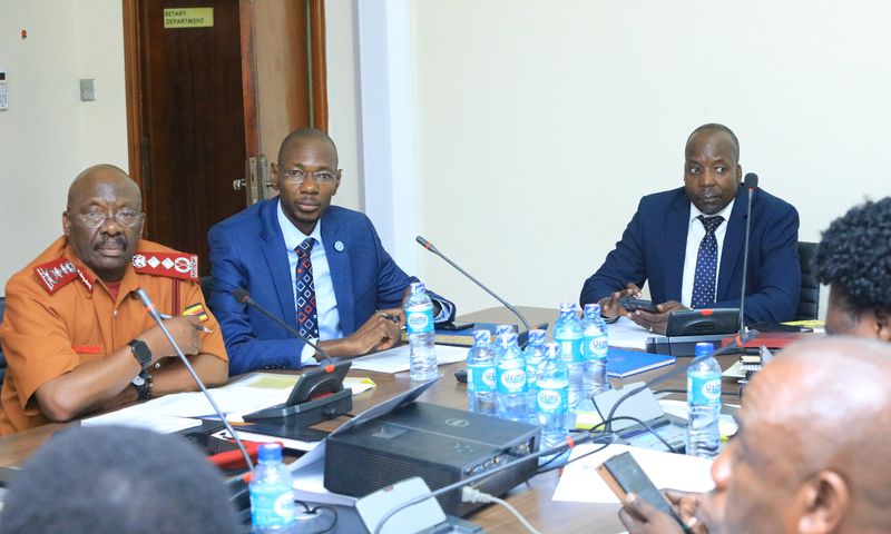 Uganda Prisons officials in Parliament on Tuesday
