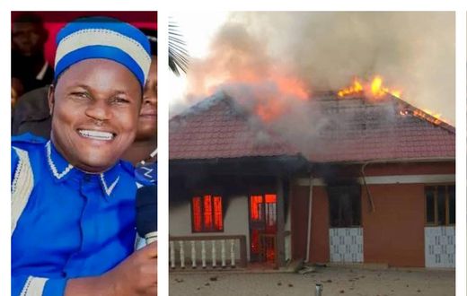 Gospel singer DJ Levi had his home burnt to the ground on Thursday
