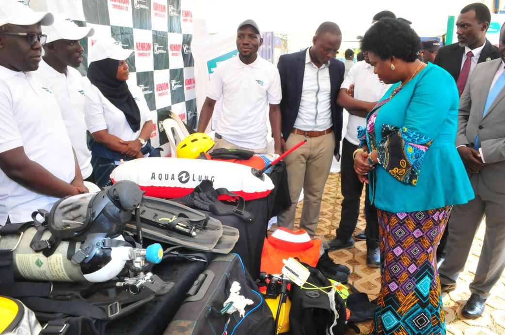 Minister Betty Among at the World Day for Safety and Health at Work