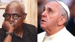 Robert Kabushenga and Pope Francis