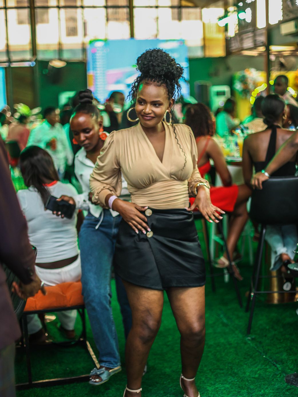 Revellers were kept on their feet