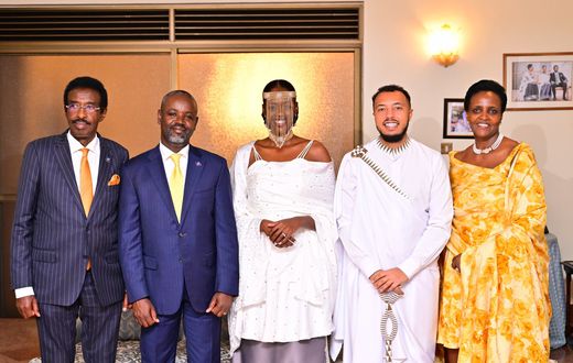 The Minister of Security, Maj Gen (rtd) Jim Muhwezi, and his wife, Susan Kabonero Muhwezi, gave away their daughter, Sandra Kekirunga Muhwezi, over the weekend.