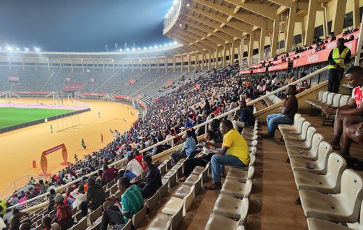 Fans at Namboole stadium