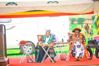 President Museveni and First Lady Janet at Makerere University