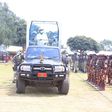 President Museveni touring the muilitary parade