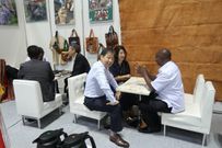 Japanese expo-goers at Uganda's stall