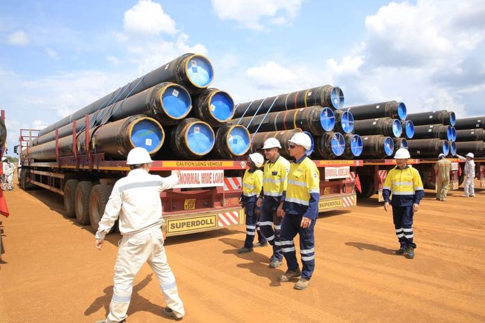 To date, the project has successfully received 800 kilometres of line pipes, which are currently undergoing coating and insulation processes at the Nzega Coating Yard in Tanzania